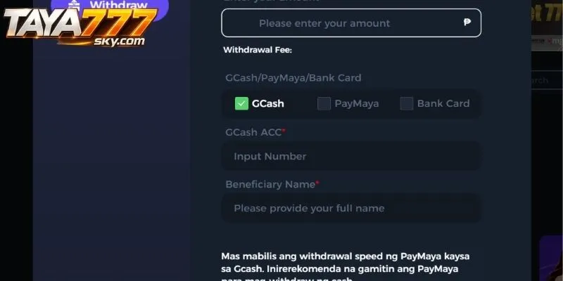TAYA777 Withdraw: Complete Guide to Cashing Out Your Funds 2 Step-by-step guide to complete Withdraw